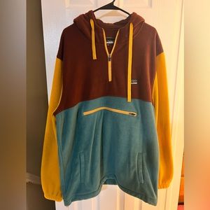 free nature quarter zip fleece sweatshirt